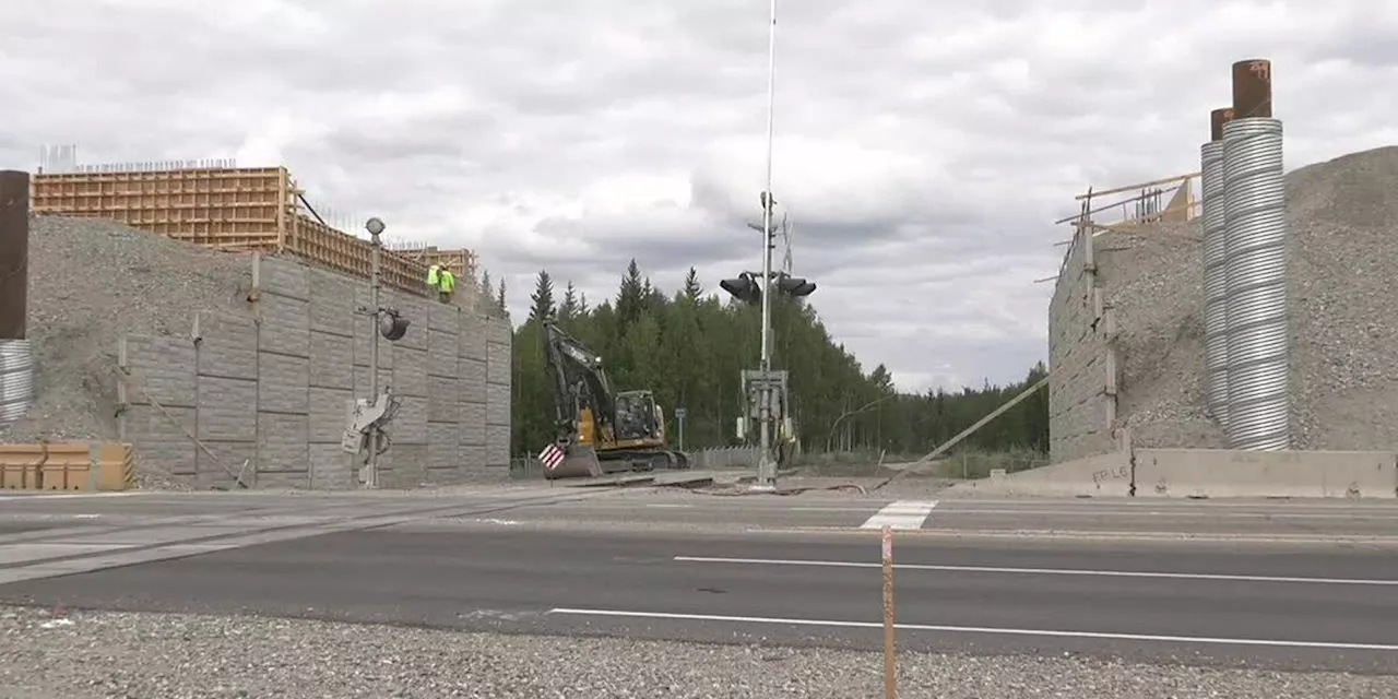 Progress Made on Richardson Highway Overpass Construction