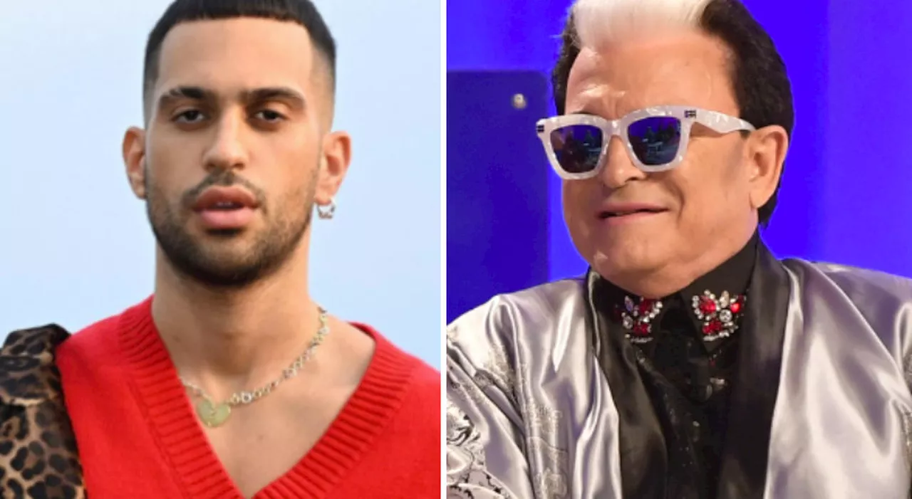 Cristiano Malgioglio e Mahmood fanno pace in diretta da Fiorello: «Non lo ascolto mai, ma siamo amici»