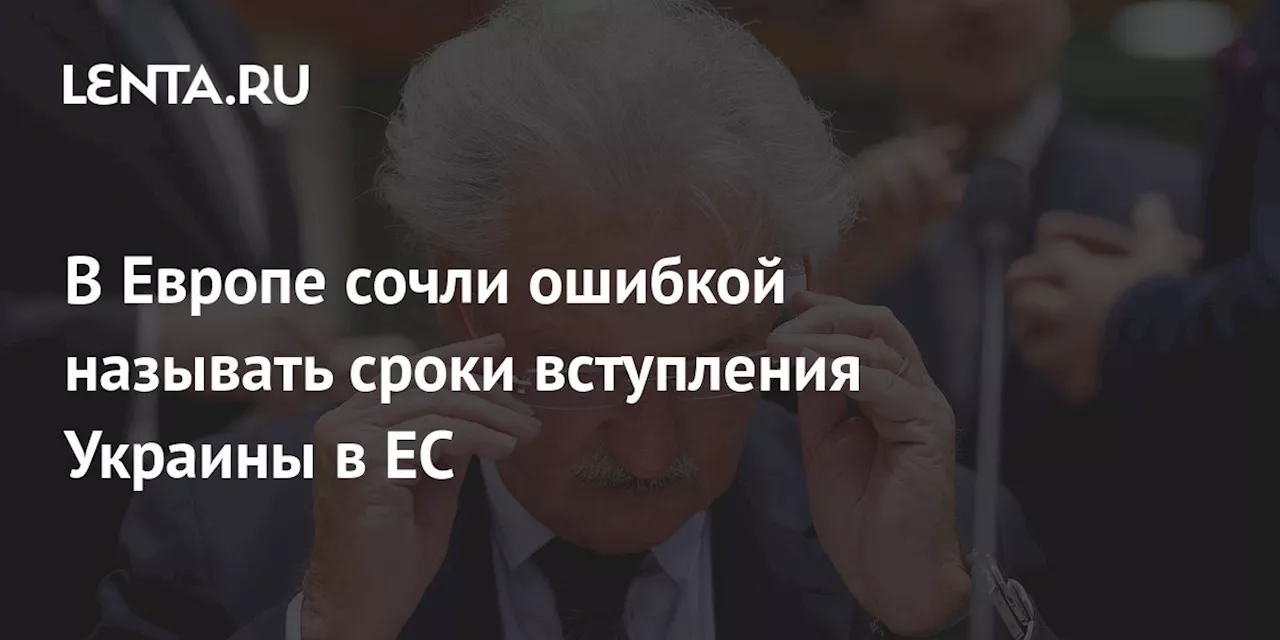 В Европе сочли ошибкой называть сроки вступления Украины в ЕС