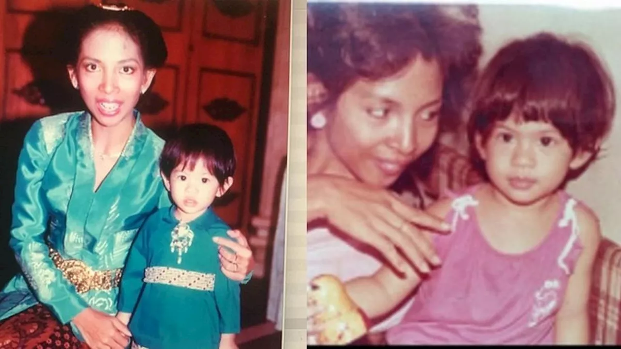 6 Foto Jadul Dian Sastrowardoyo Saat Masa Kecil Bersama Sang Ibu, Penuh Kasih