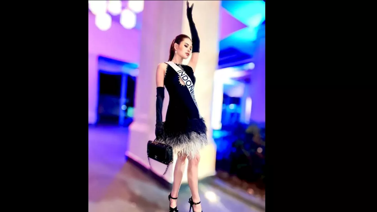 Potret Wakil Indonesia Fabienne Nicole Tampil bak Angsa Hitam Modern di Kontes Miss Universe 2023