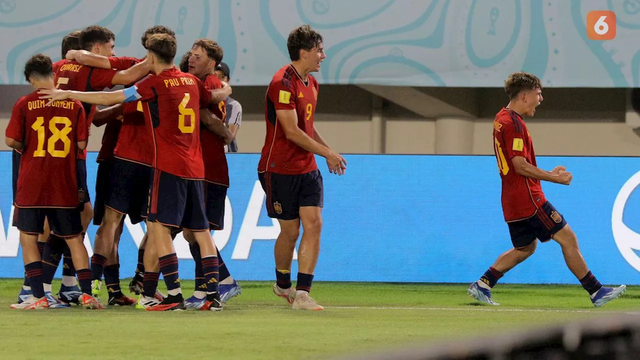 Spanyol Jadi Tim Pertama Lolos ke 16 Besar Piala Dunia U-17 2023