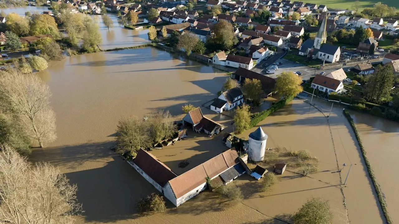 Tienduizenden getroffen door aanhoudende overstromingen Noord-Frankrijk