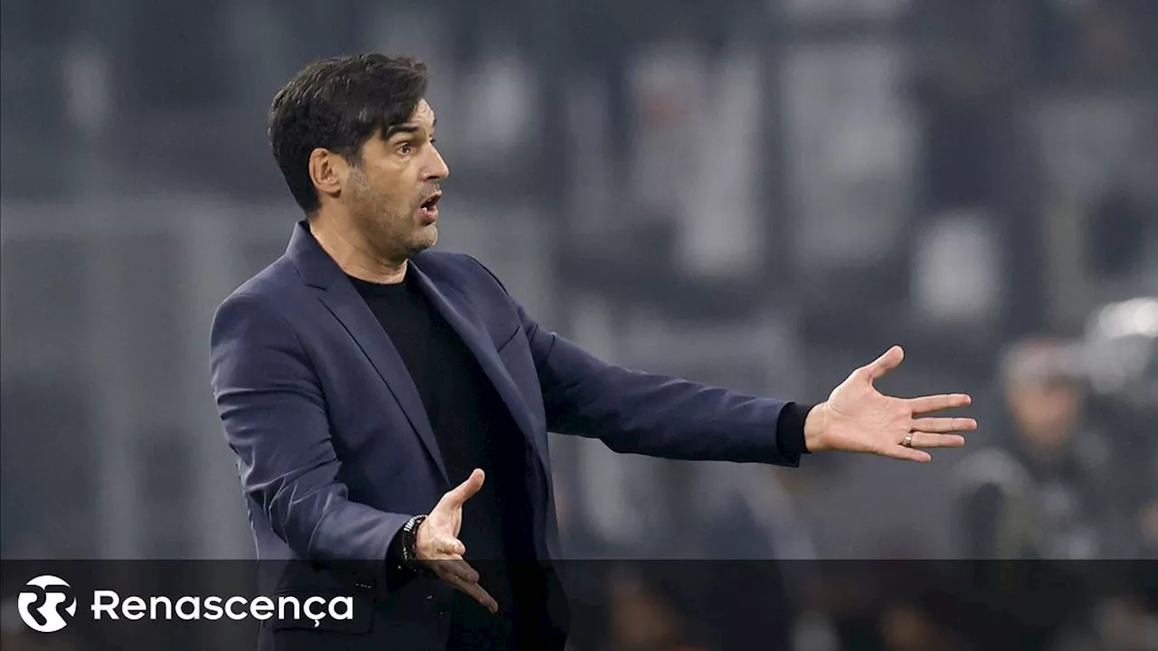 Paulo Fonseca: 'Sporting está mais perto de lutar com Benfica e Porto'