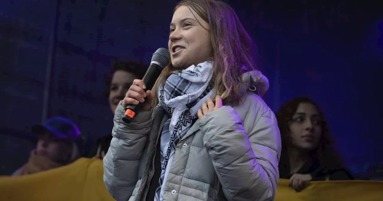 Klimaaktivistin Greta Thunberg spaltet die Klimabewegung mit Palästinensertuch