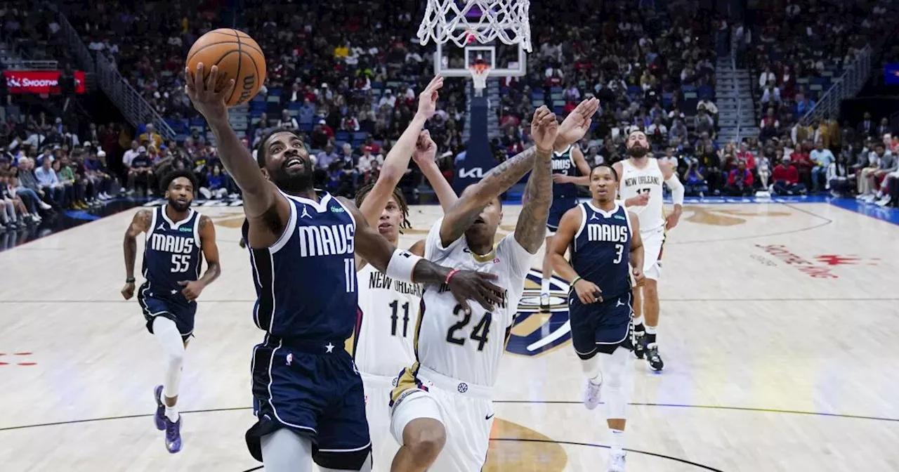 Irving emboca siete triples y anota 35 puntos en victoria 136-124 de Mavericks ante Pelicans