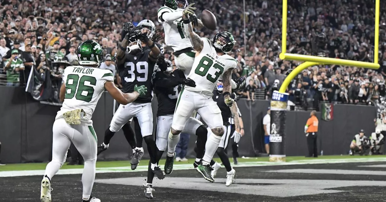 Jacobs corre para 116 yardas y los Raiders se ponen 2-0 con Pierce al vencer 16-12 a Jets