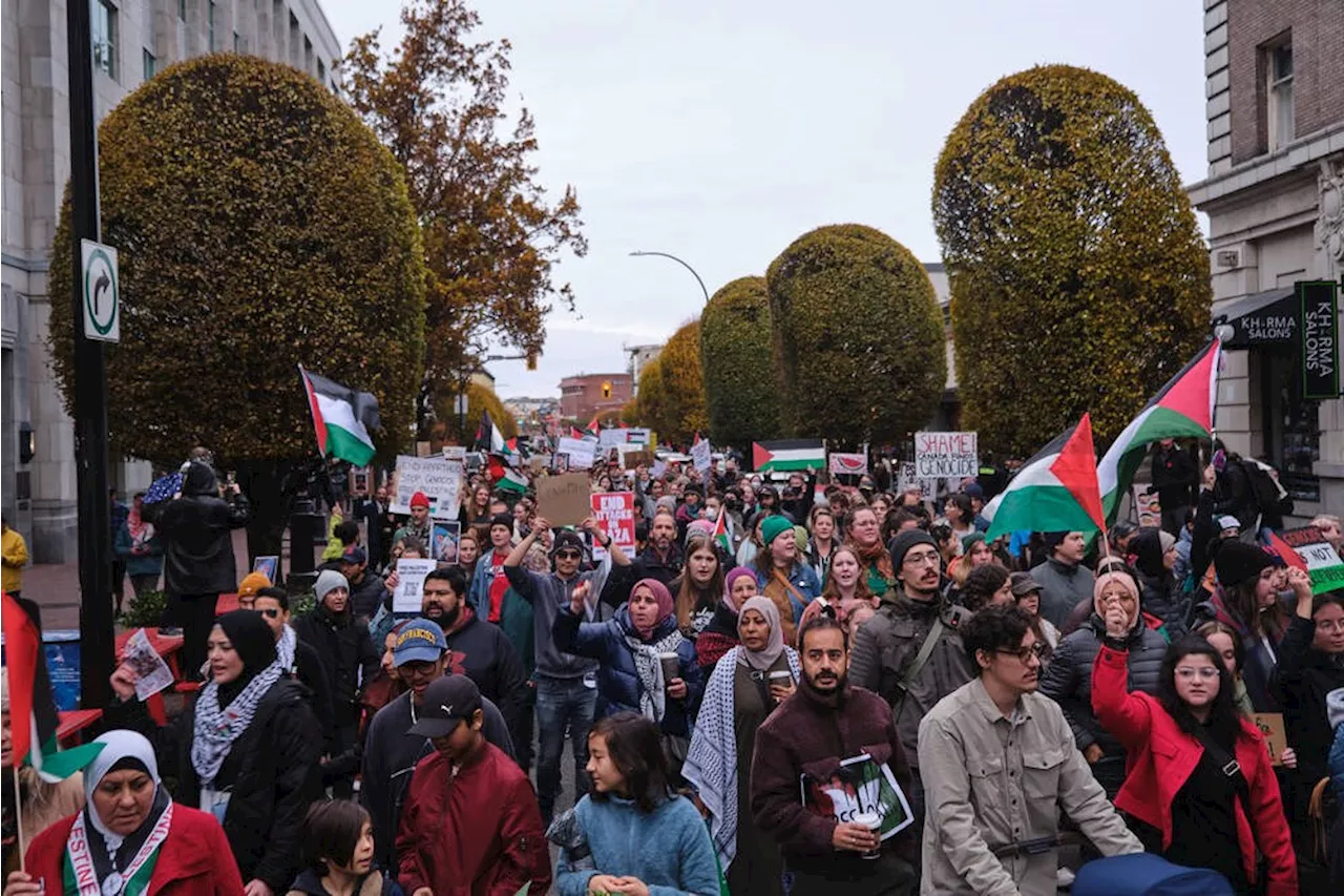 Pro-Palestinian protesters rally in Canada amid Israel-Hamas conflict