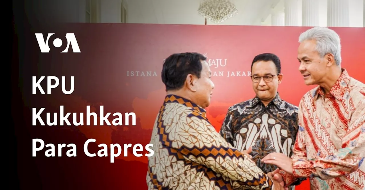 KPU Tetapkan 3 Pasangan Capres/Cawapres Pilpres 2024