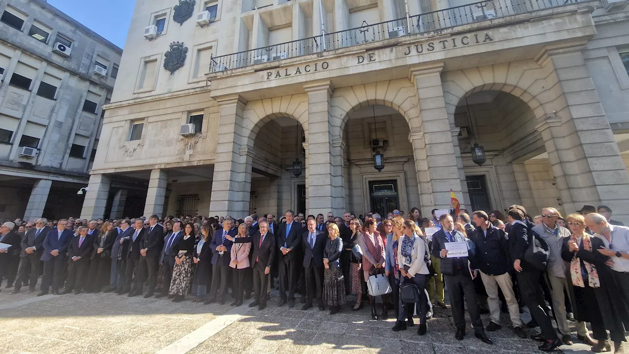 Movilización de jueces y fiscales contra la ley de amnistía en España