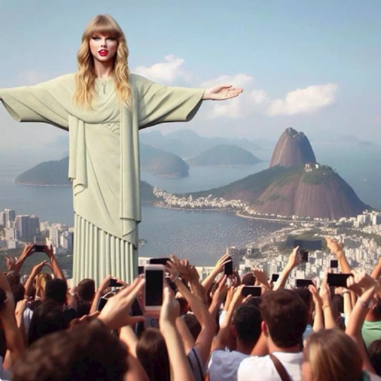 Fãs de Taylor Swift pedem projeção no Cristo Redentor