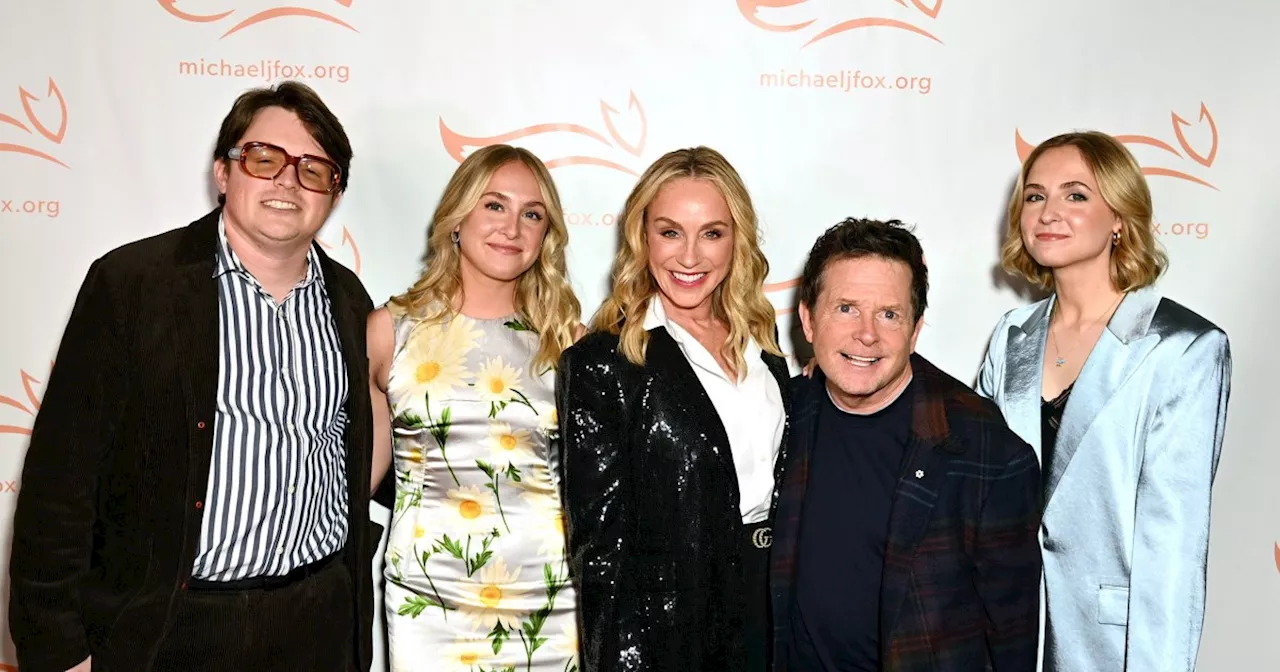 Michael J. Fox and Family Attend Foundation's Gala for Parkinson's Research