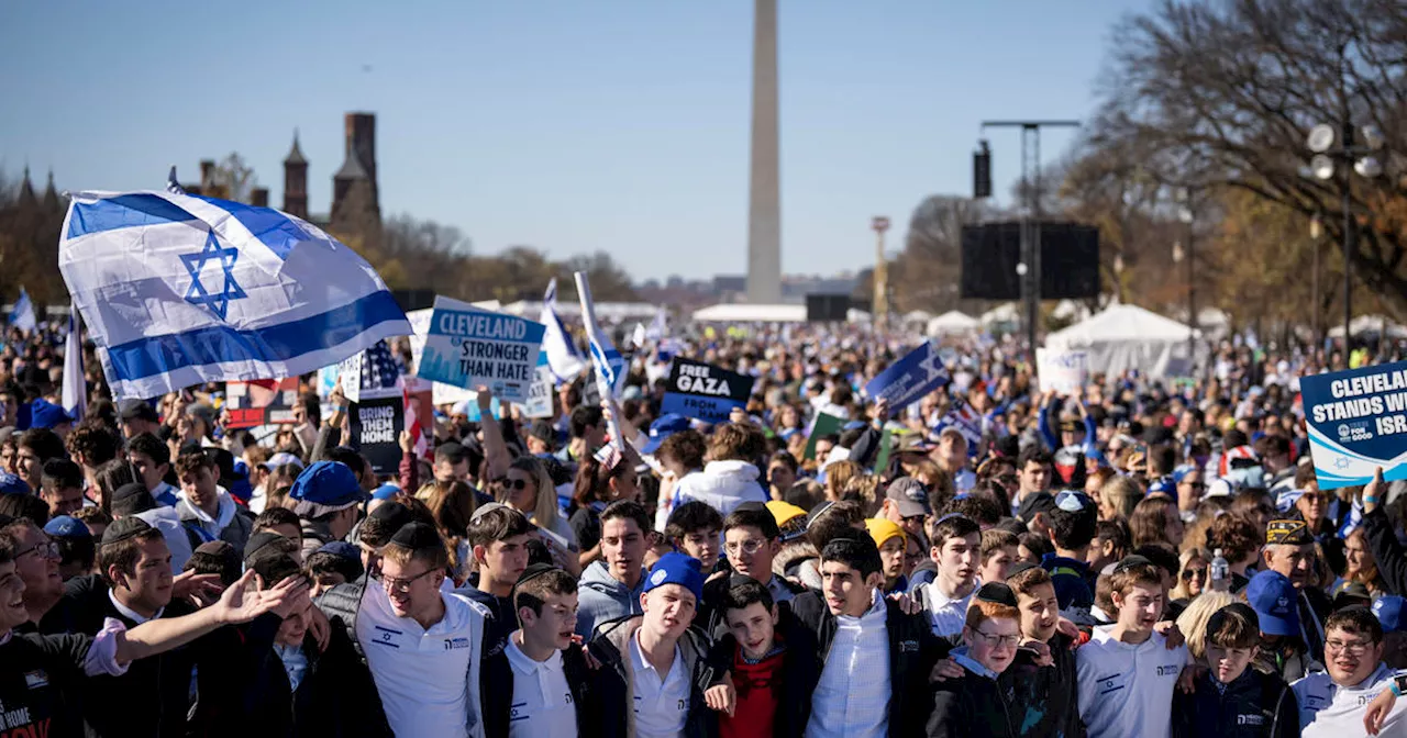 Large Crowd Marches for Israel in Washington, D.C.