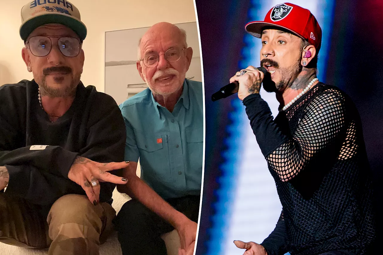 AJ McLean reunites with his biological father after undergoing mental health therapy