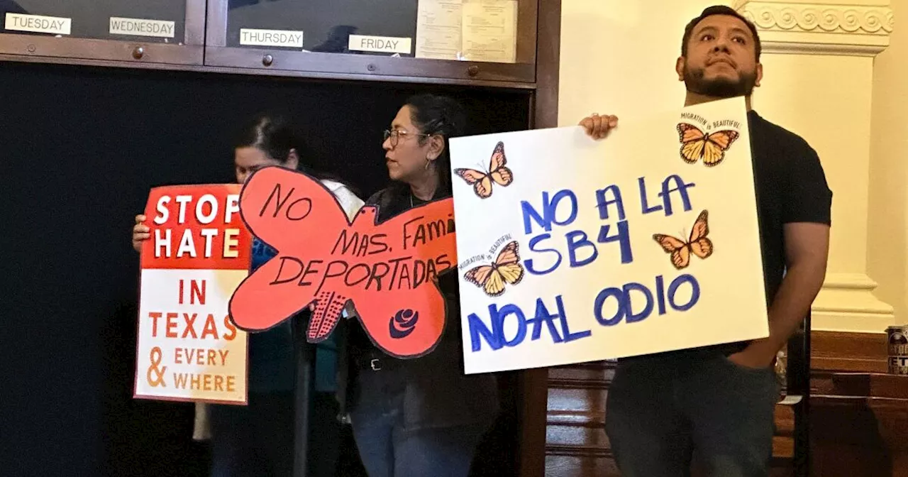 Protesters Gather at Texas Capitol to Oppose Senate Bill 4