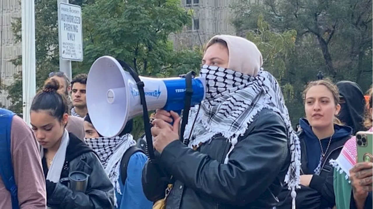 Pro-Palestinian rally calls for federal action outside deputy prime minister’s office