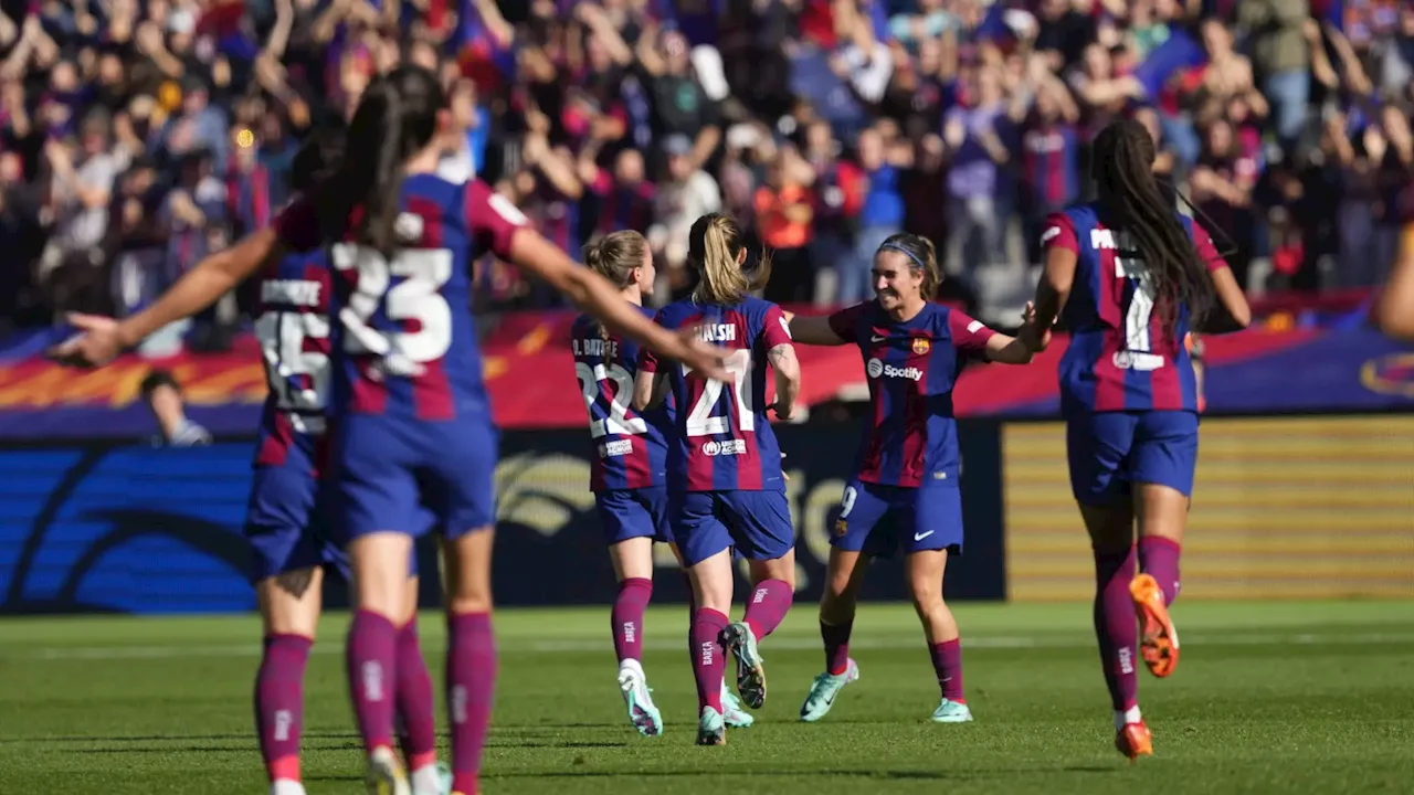 El FC Barcelona arrasa al Real Madrid en el primer Clásico femenino de la temporada