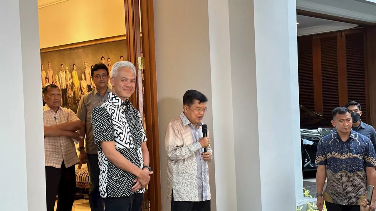 Ganjar Tampik Kedatangannya untuk Ajak JK Bergabung ke TPN Ganjar-Mahfud