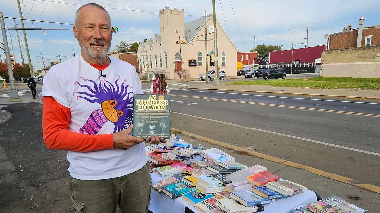 South Jersey man donates free books on the streets of Camden, New Jersey