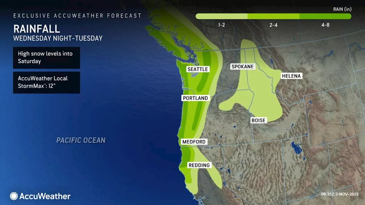 ‘Storm train’ packing gusty winds to soak Northwest through early November