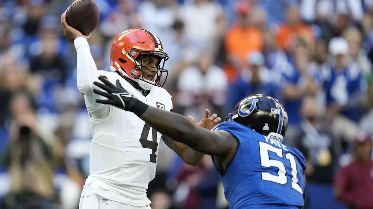 Browns QB Deshaun Watson practices for second straight day, tests shoulder to maybe face Cardinals