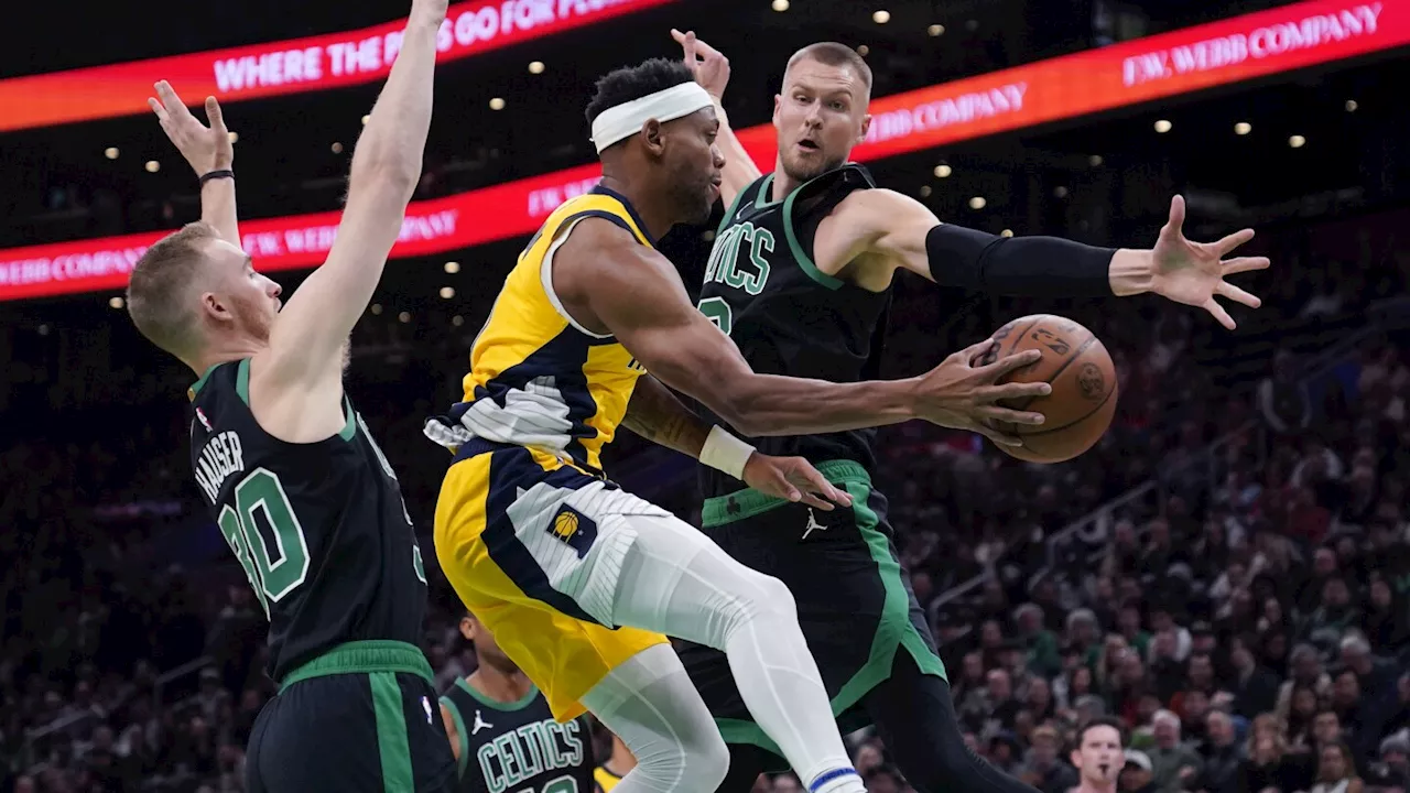 Tatum has 30 points and 12 rebounds, sits out the 4th as the Celtics rout the Pacers 155-104