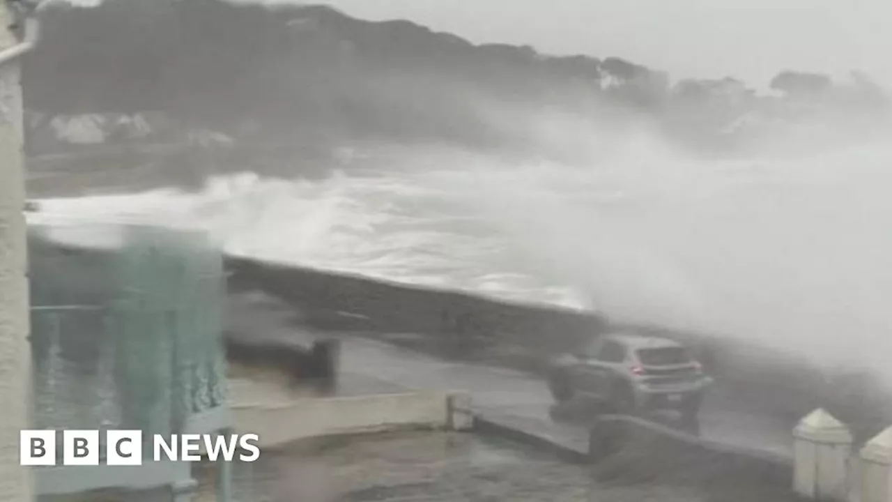 The destructive path of Storm Ciarán in Guernsey