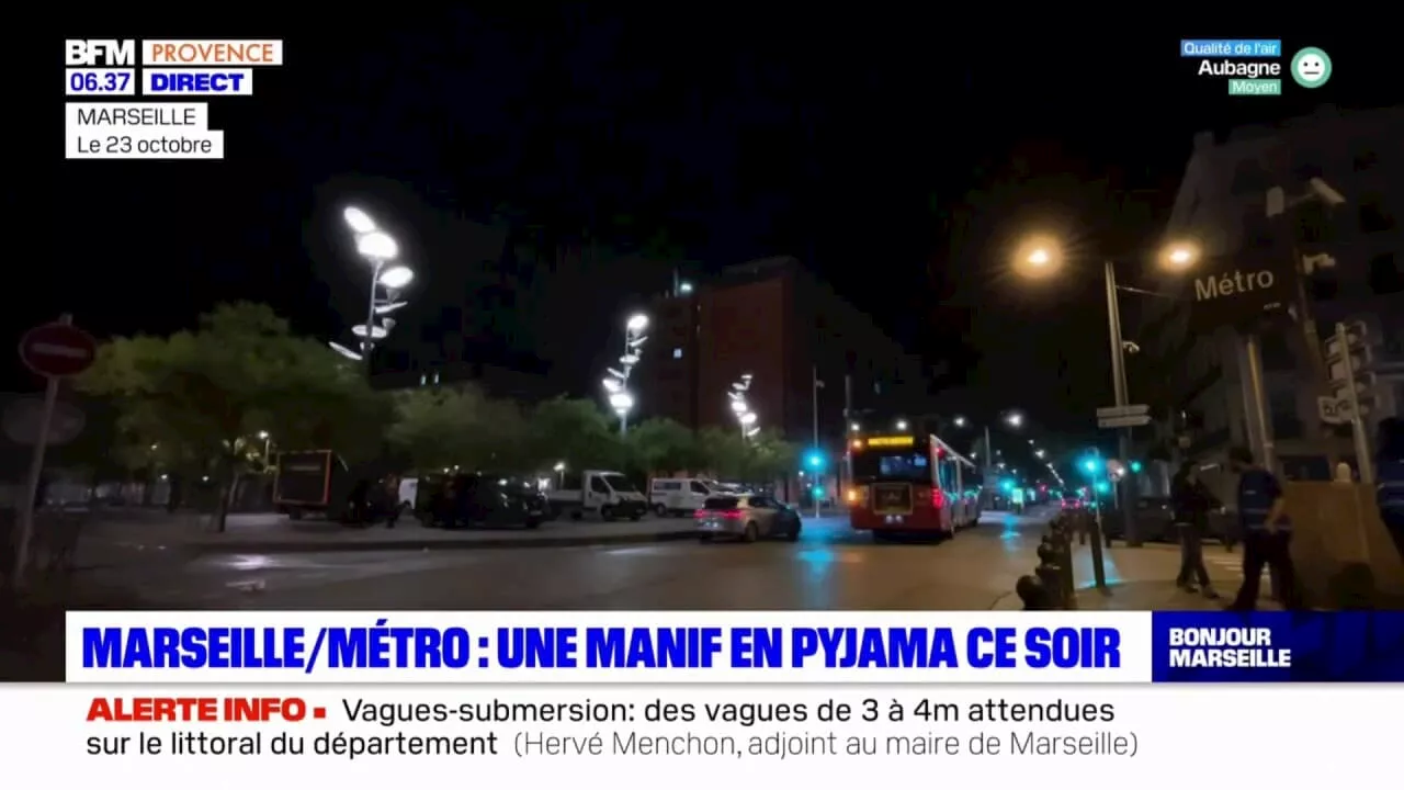 Marseille: deux collectifs appellent à une manifestation en pyjama jeudi soir contre la fermeture du métro à 21h30