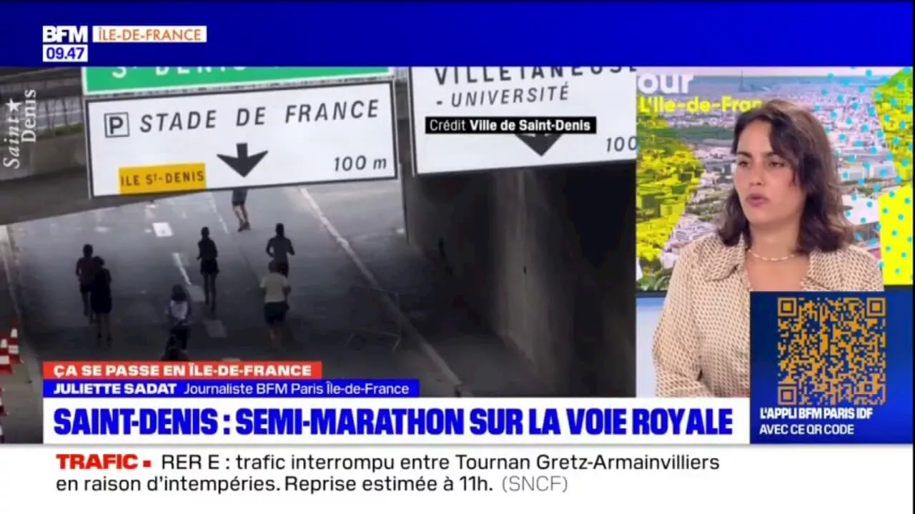 Saint-Denis: un semi-marathon sur la voie royale