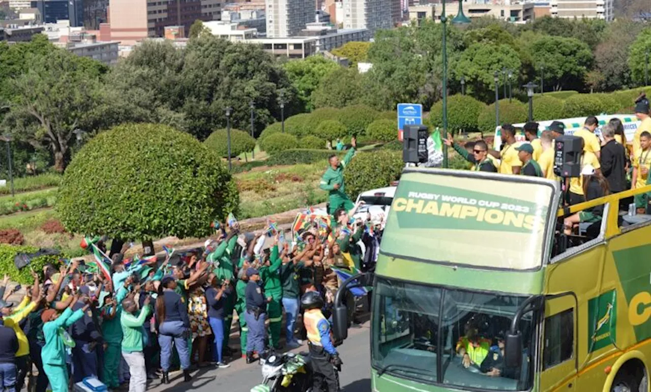 Pretoria victory parade kicks-off at Union Buildings