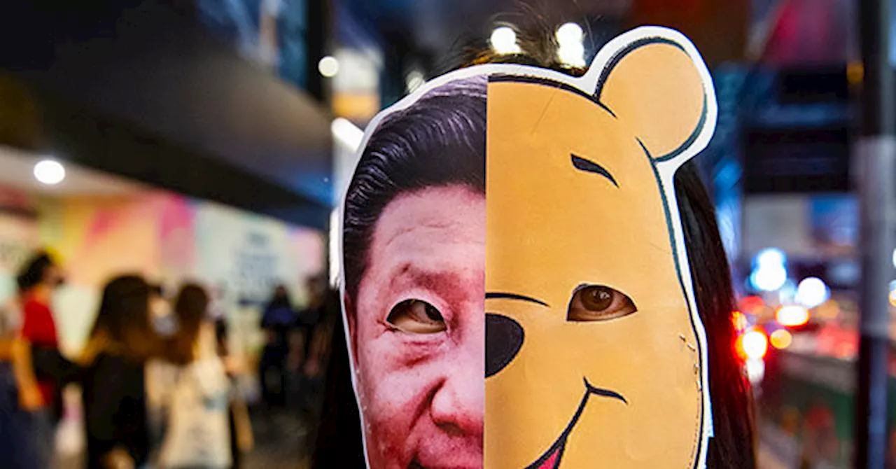 Winnie-the-Pooh, Coronavirus Lockdown Enforcers: Chinese Mock Communists with Halloween Costumes