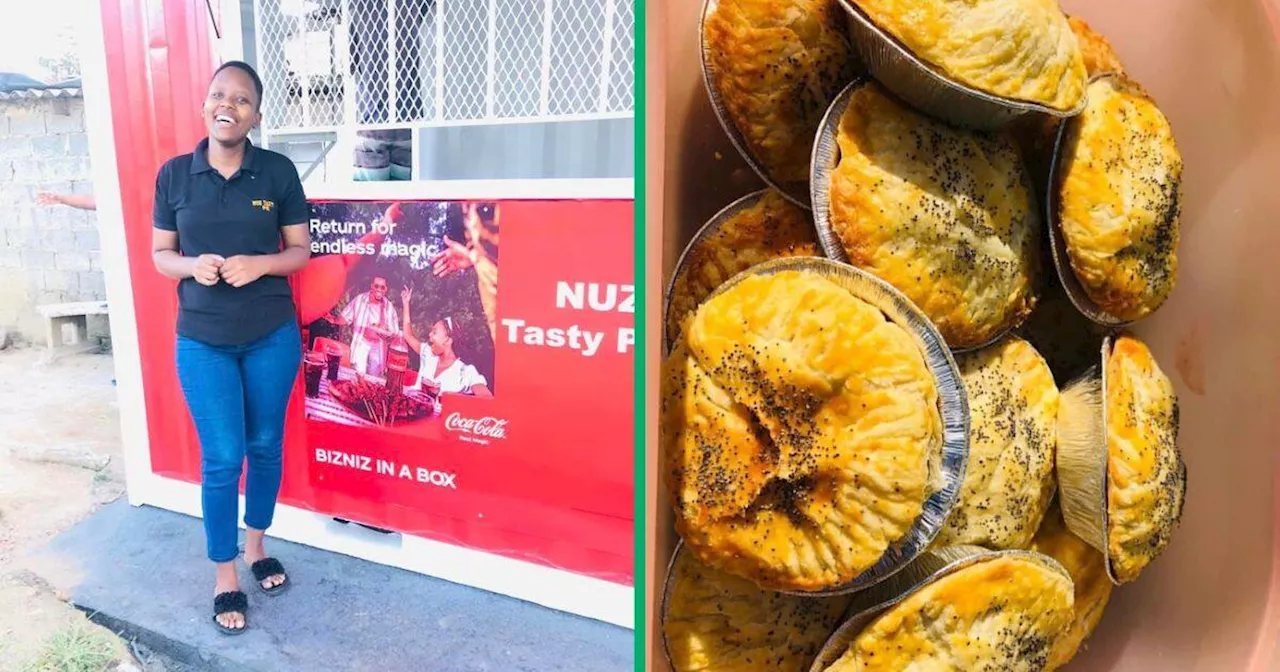 KZN Woman Wins Container Shop From Coca-Cola for Kasi Pie Business, Mzansi Congratulates Her