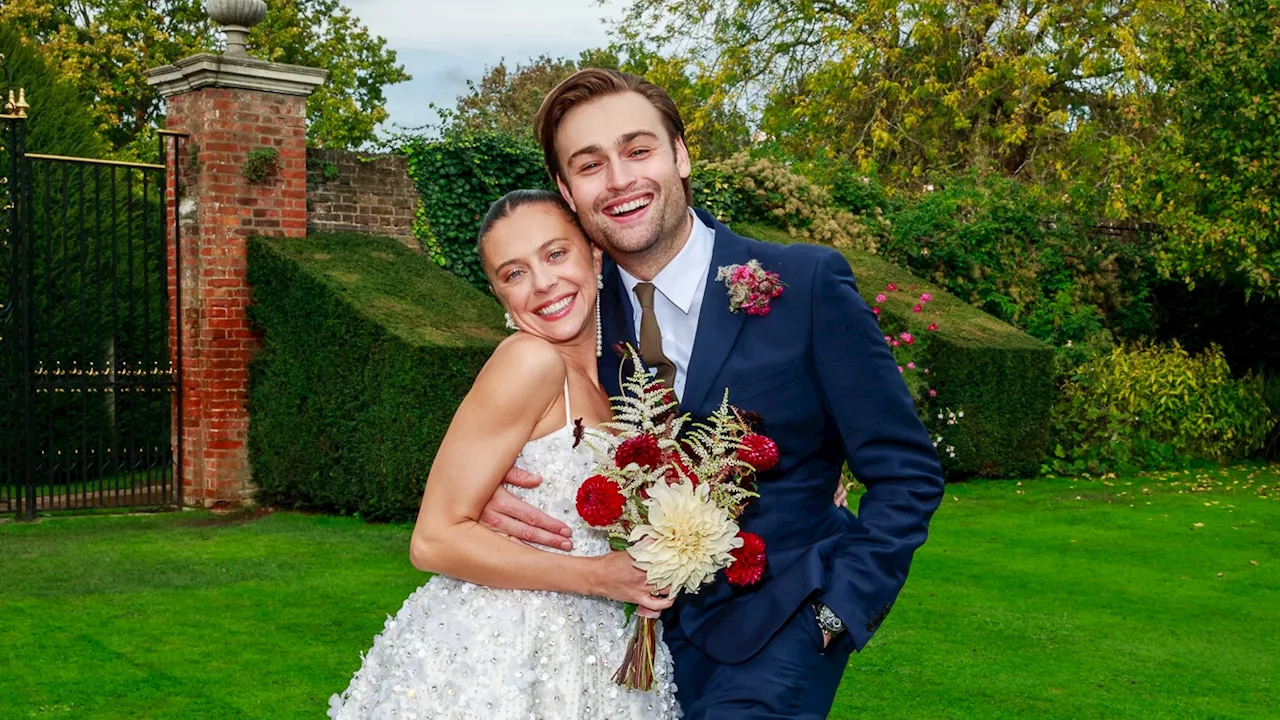 Bel Powley Wore An Embellished Miu Miu Dress At Her Wedding To Douglas Booth In London