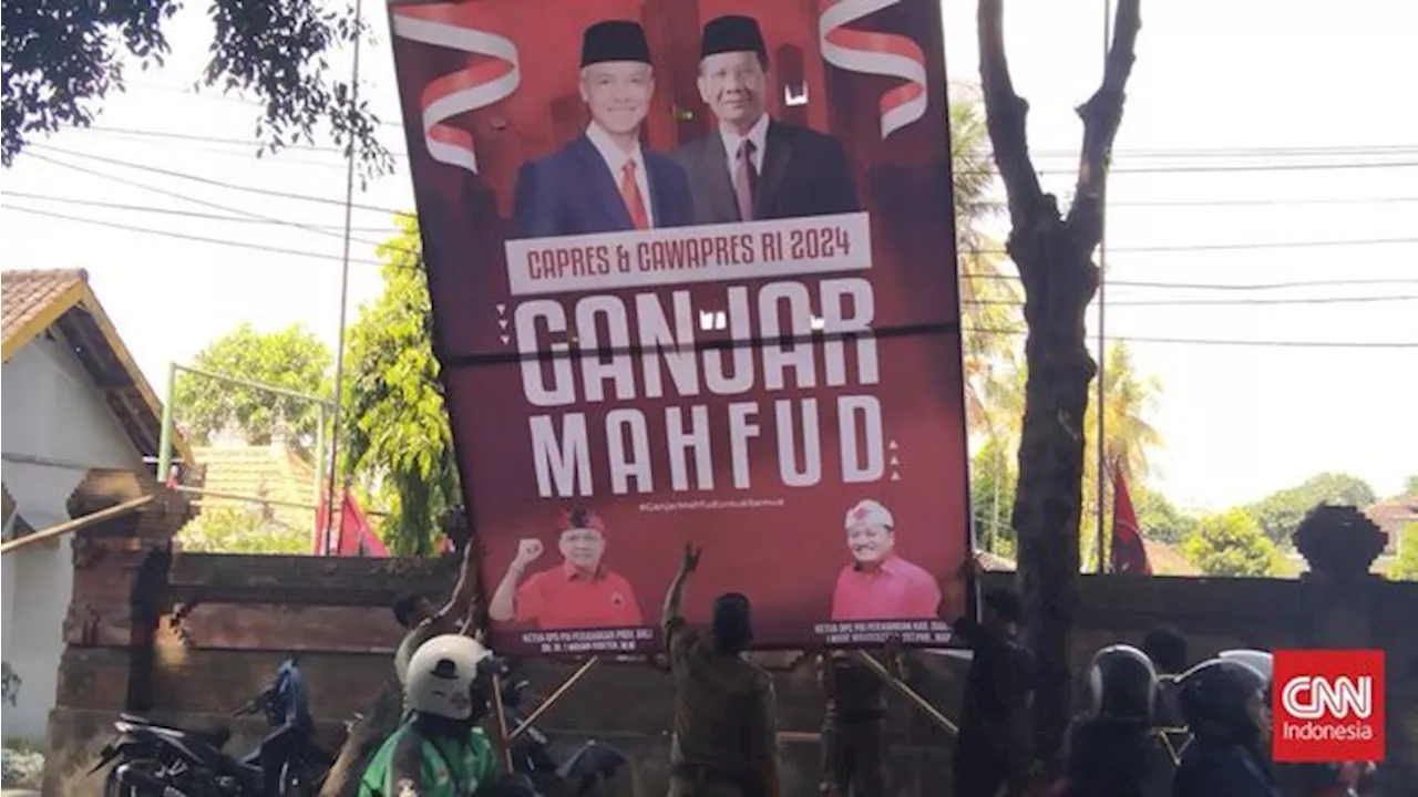 PDIP Meradang Baliho Ganjar Dicopot saat Kunjungan Jokowi di Bali