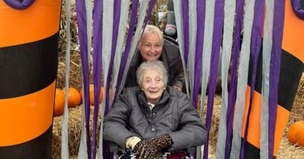 Care home residents harvest joy picking pumpkins at local patch