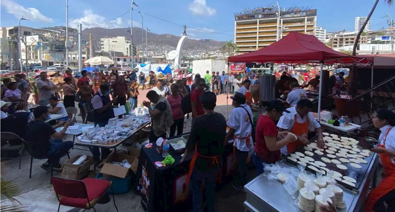 'Otis': Taquería Don Rey en CDMX lleva miles de tacos al pastor para damnificados en Acapulco