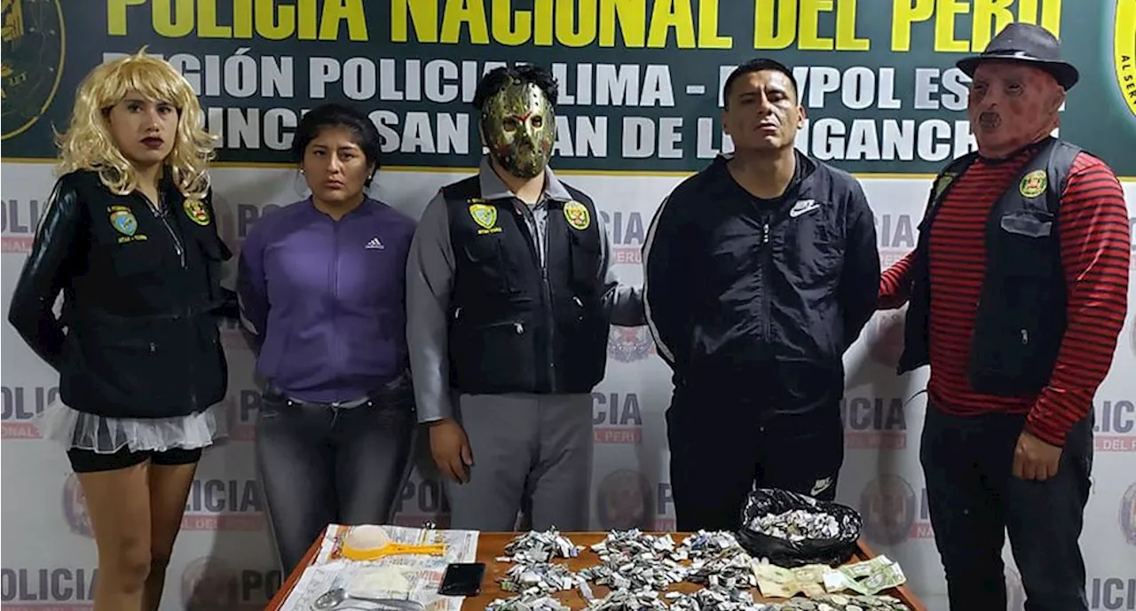 Policías disfrazados 'espantan' al crimen en Perú; detienen a vendedores de droga en pleno Halloween