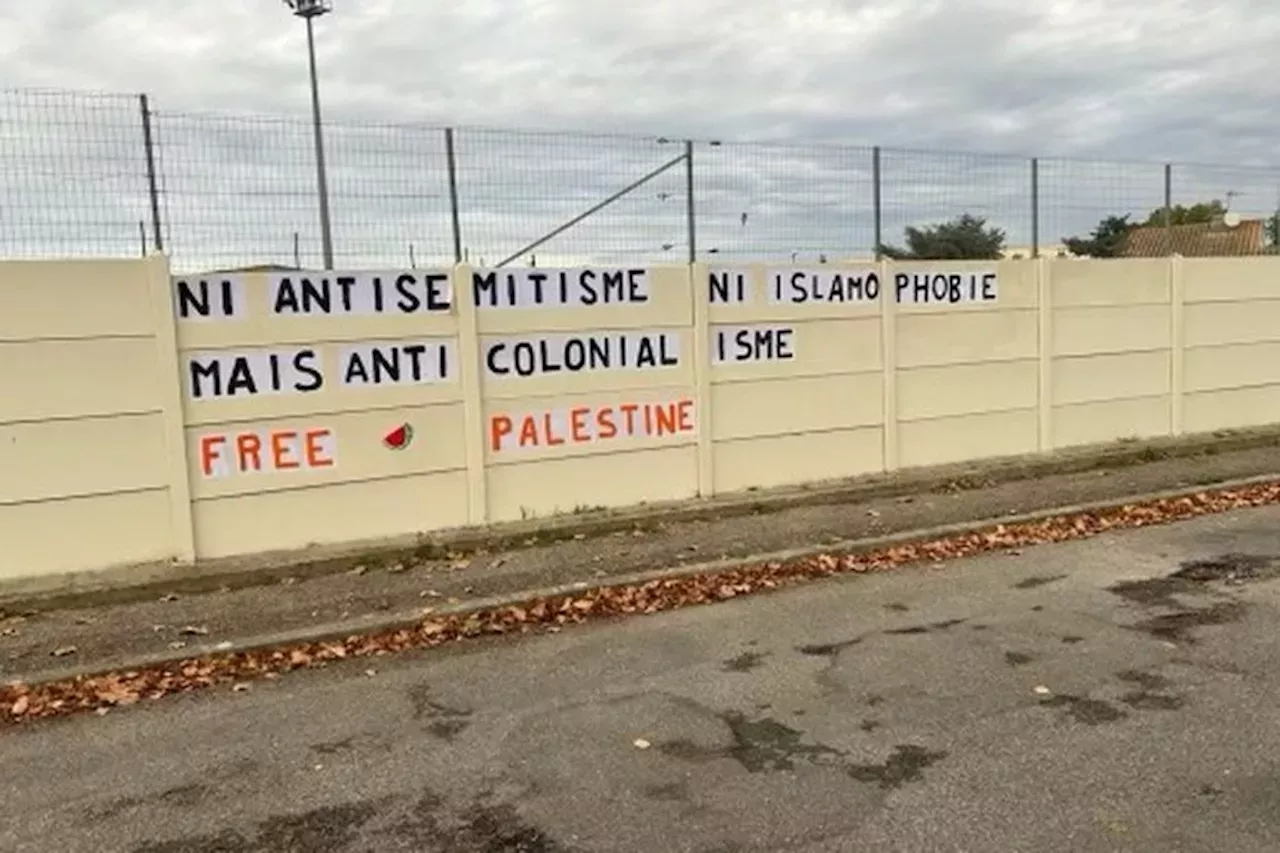 Guerre Hamas-Israël : Des Tags Et Collages En Lien Avec La Situation Au ...