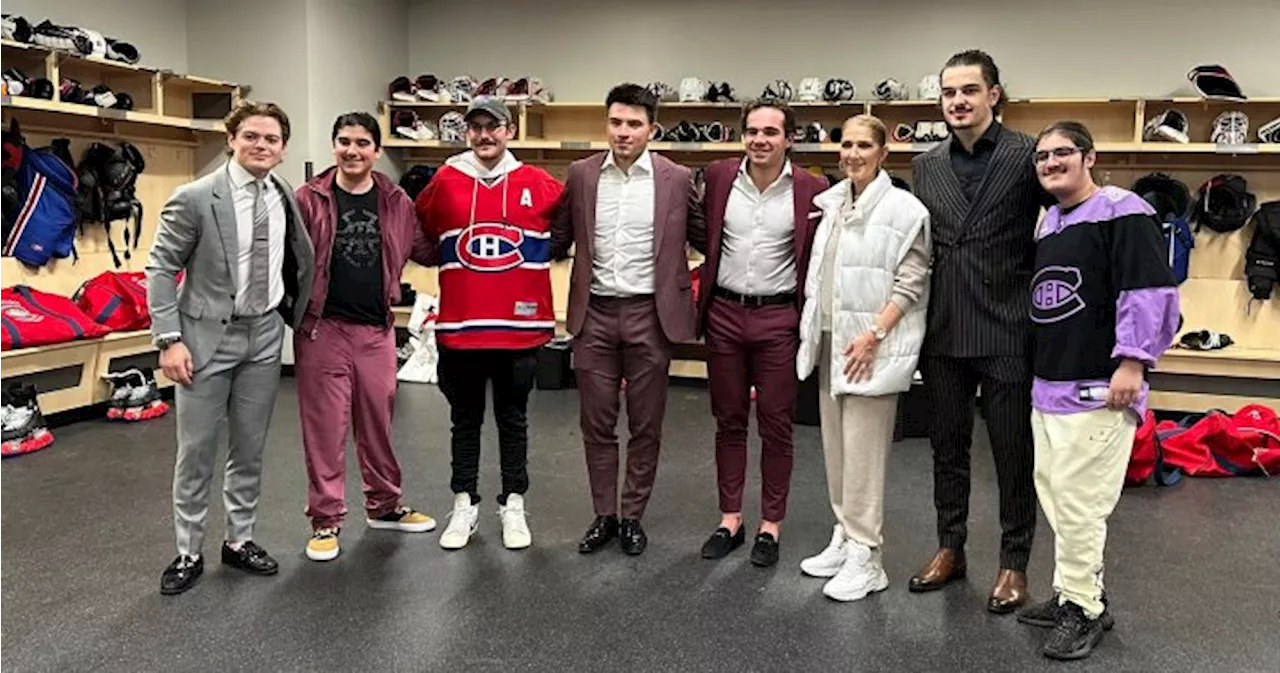 Céline Dion and a ‘memorable’ visit with Montreal Canadiens in Las Vegas