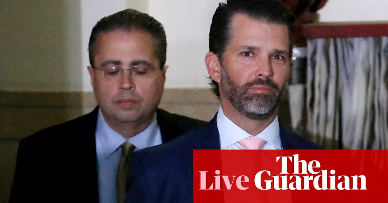 Donald Trump Jr to continue testimony at Trump family fraud trial