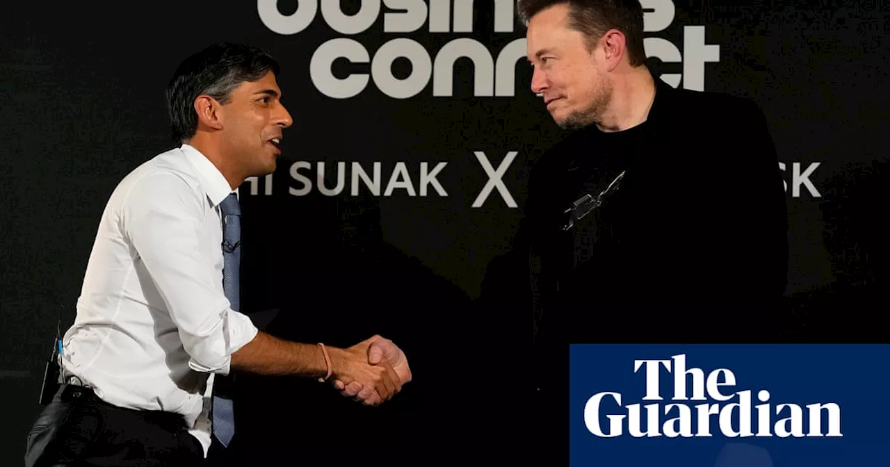 Sunak plays eager chatshow host as Musk discusses AI and politics