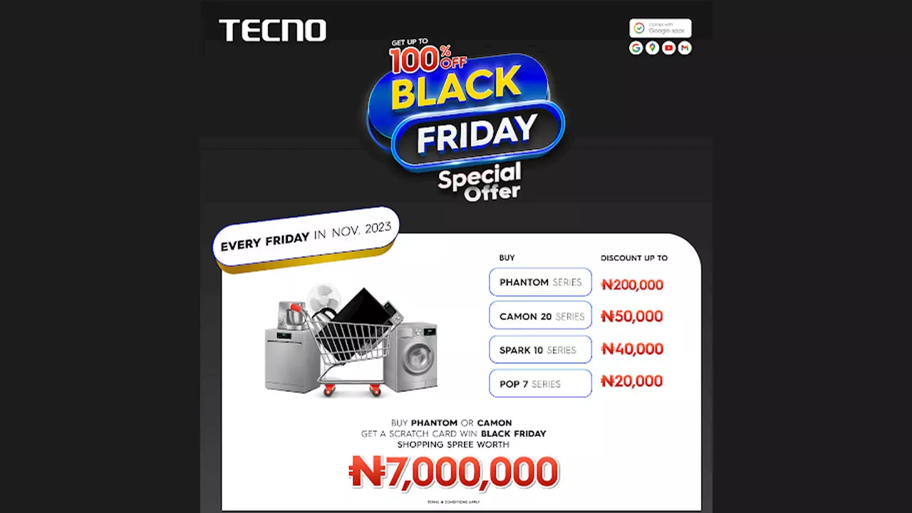 Prepare for a month of Black Friday bliss with TECNO