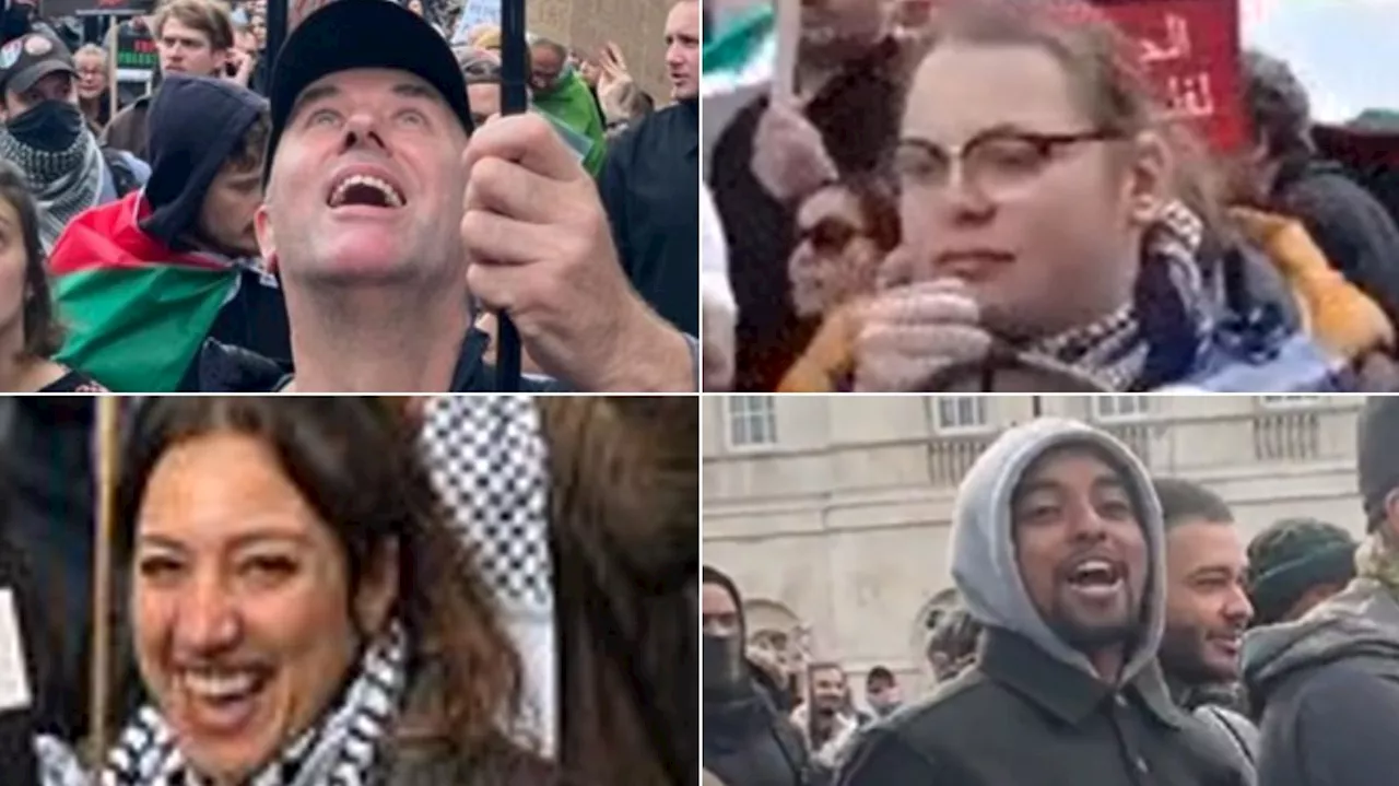 Police hunt for 12 protesters seen at pro-Palestine marches in London