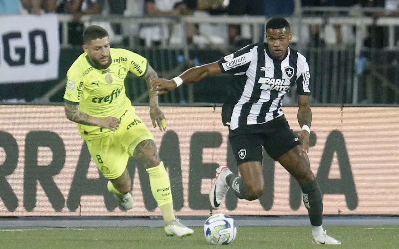 CBF divulga áudio do VAR na expulsão de Adryelson, do Botafogo, em derrota para o Palmeiras