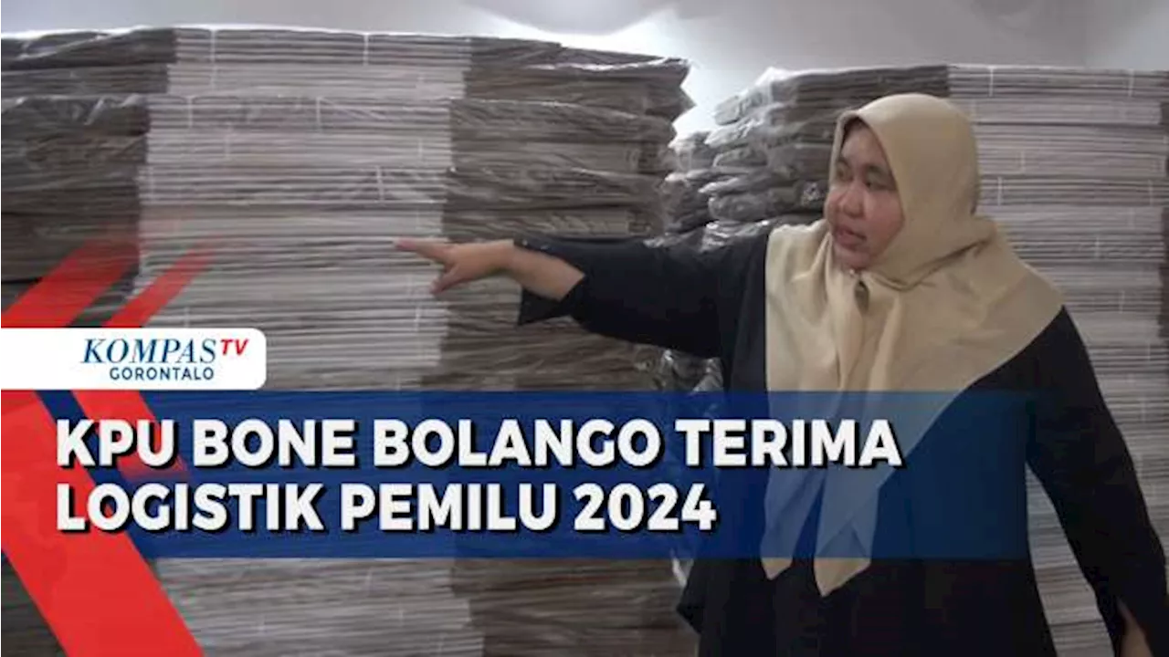 KPU Bone Bolango Terima Logistik Pemilu 2024