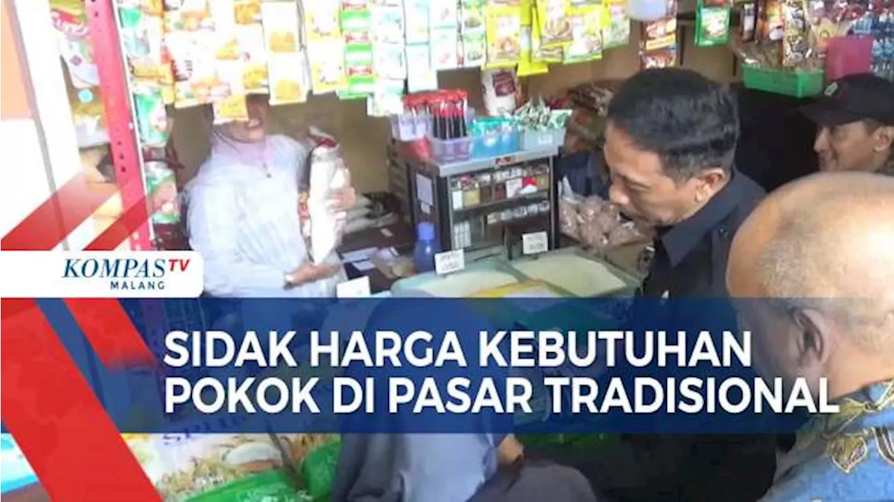 TPID Kota Malang Sidak Harga Kebutuhan Pokok di Pasar