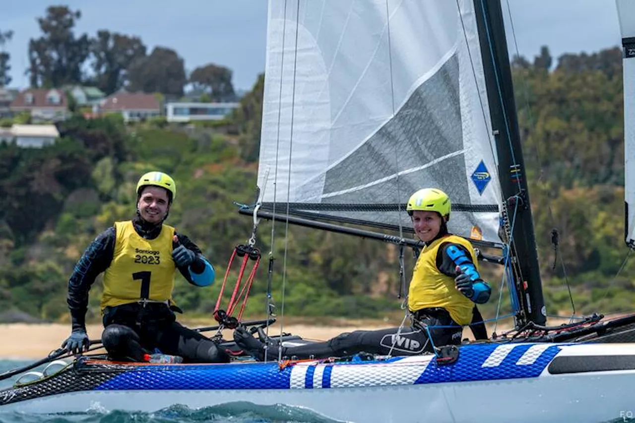 Juegos Panamericanos Santiago 2023: Mateo Majdalani y Eugenia Bosco ganaron al oro en Nacra 17