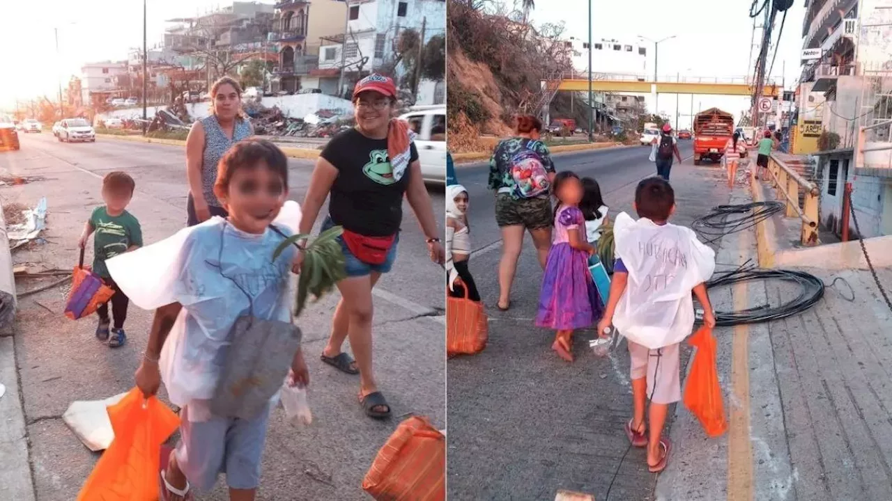 Niño Se Disfraza De Huracán Otis Para Pedir Calaverita En Acapulco: “La ...