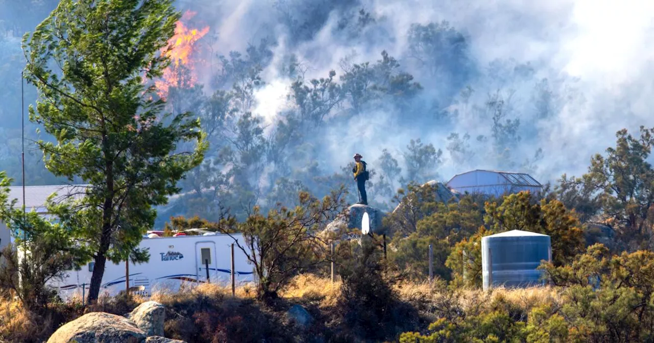 Some evacuation orders reduced as Highland fire grows in Riverside County