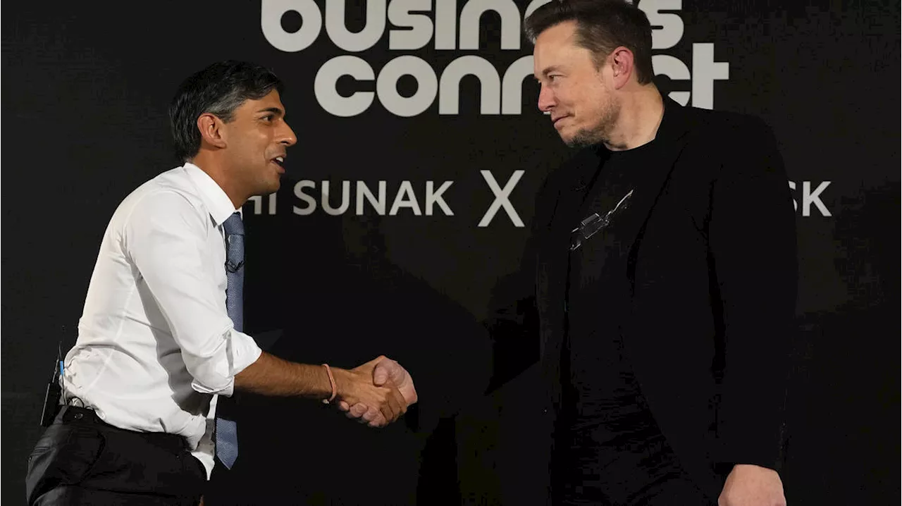 Sunak hails 'landmark' agreement as PM meets with Elon Musk over AI regulation